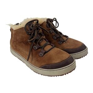 L.L. Bean Mountainside Wicked Good Suede‎ Ankle Boots Lined Brown Women's 10